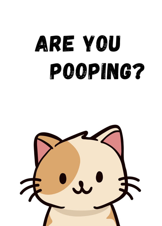 Yellow Cat: Are you pooping?