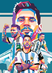 Leonel Messi pop art