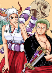 Yamato and Roronoa Zoro, One Piece 