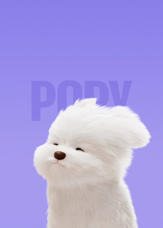 Maltese Dog Cute cartoon