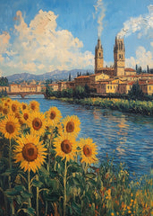 Sunlit Sunflowers Serenity