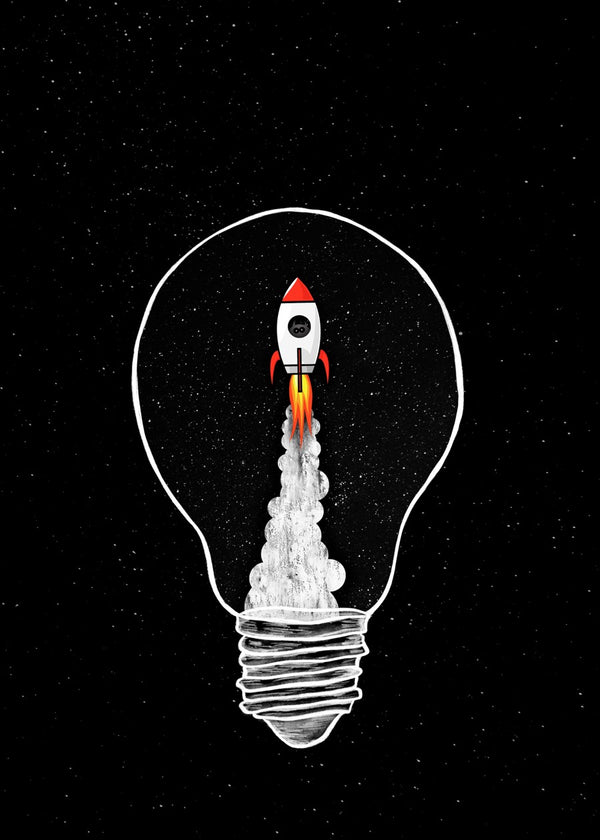 Rocket inside the bulb