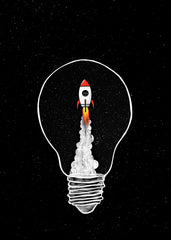 Rocket inside the bulb