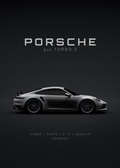 2021 Porsche 911 Turbo S Grey