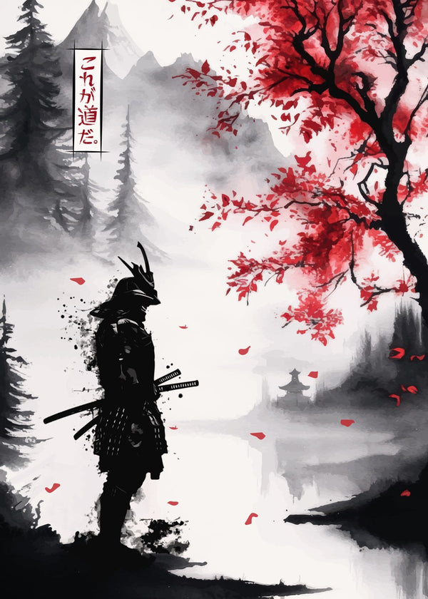 Samurai japan Cherry Blosso
