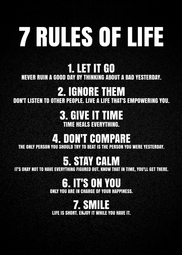 7 Rules of life