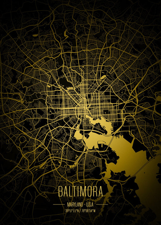 Baltimora Lights City Map