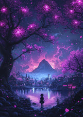 Neon Japanese Landscape