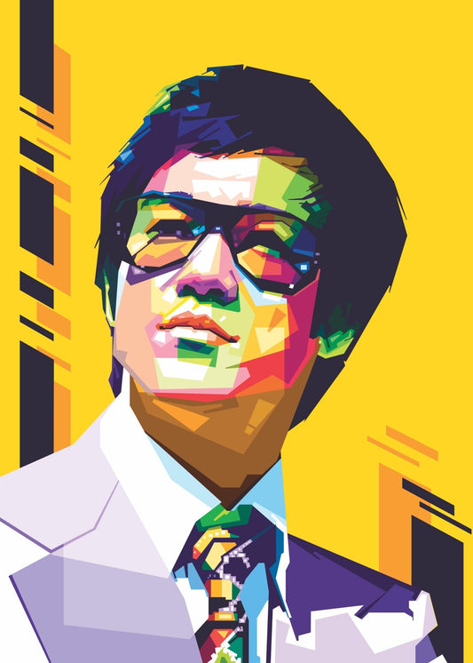 Bruce Lee WPAP Popart