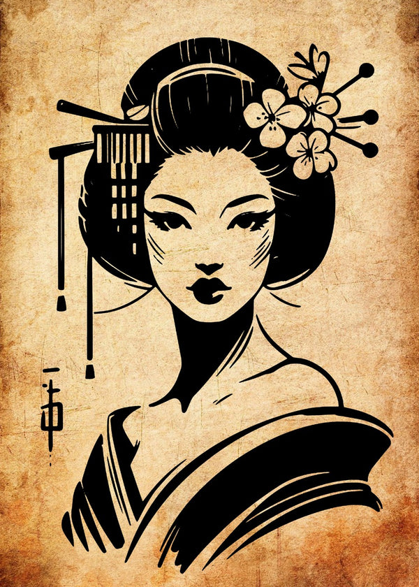 Japanese Geisha vintage
