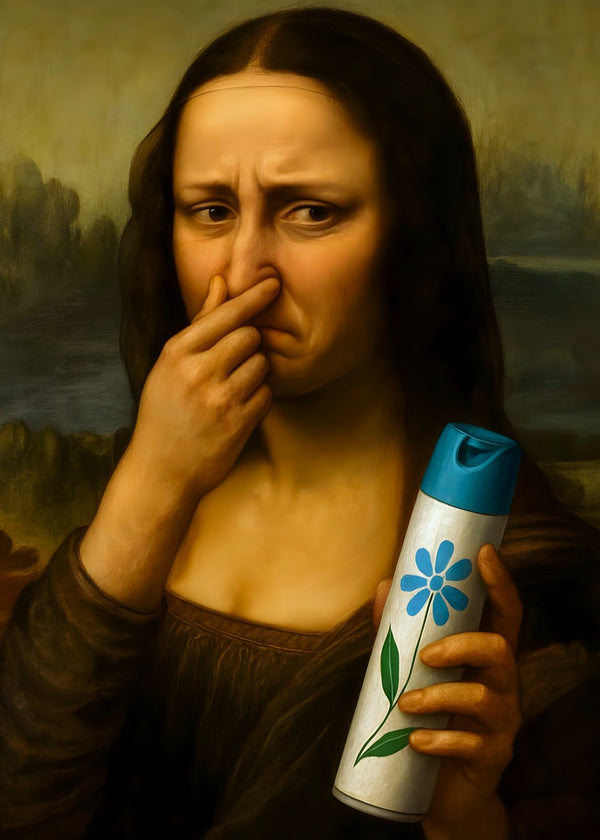 Mona Lisa Funny Bathroom Art