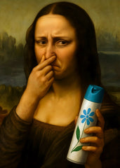 Mona Lisa Funny Bathroom Art