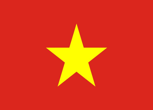 The flag of Vietnam