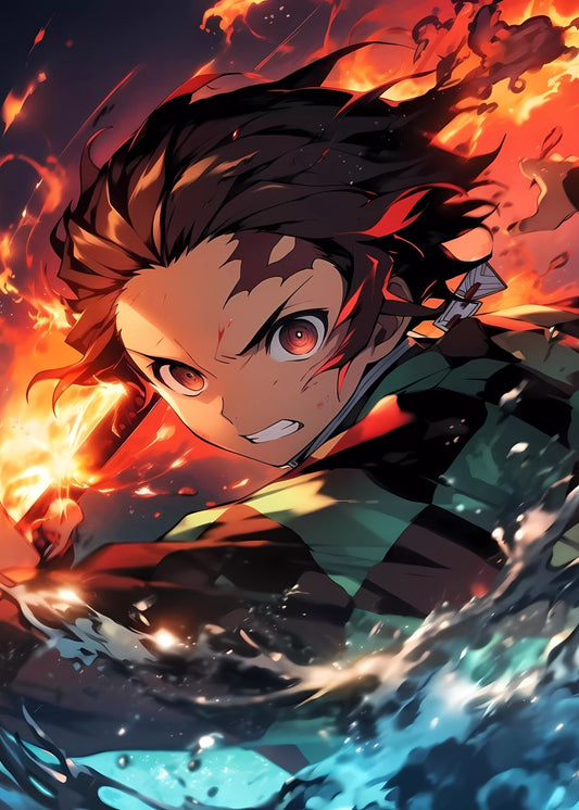 Tanjiro Fire Water Clash