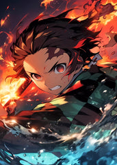 Tanjiro Fire Water Clash