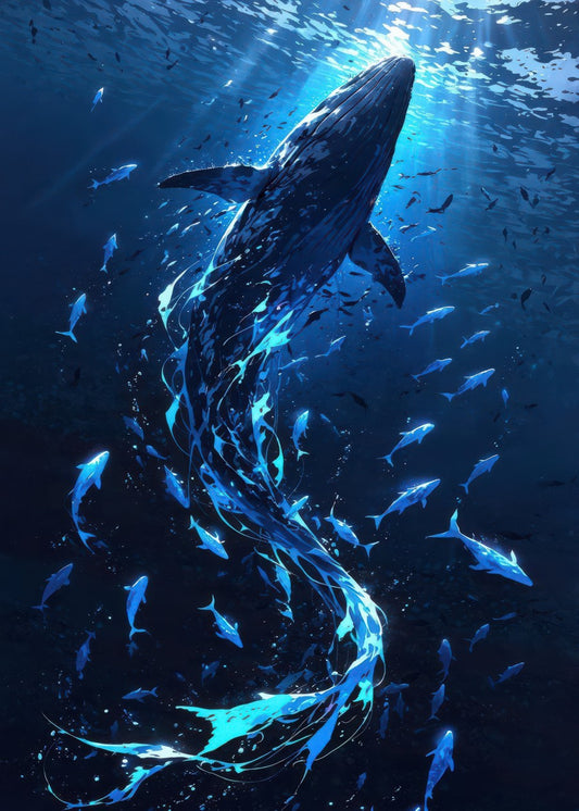 Whale in the Deep Blue Sea