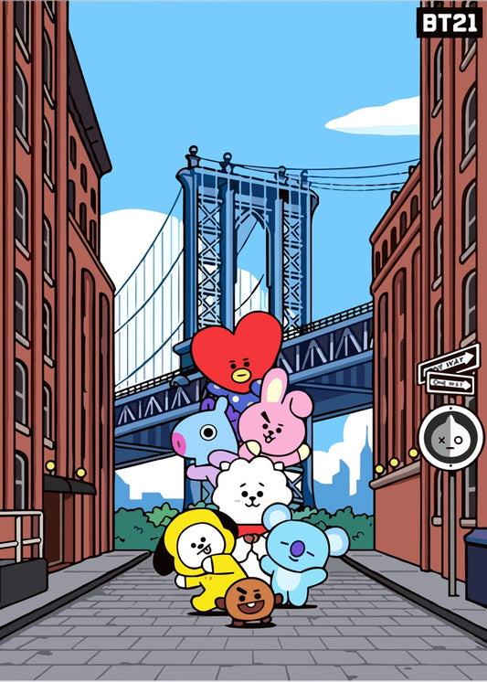 BT21 Characters in New York