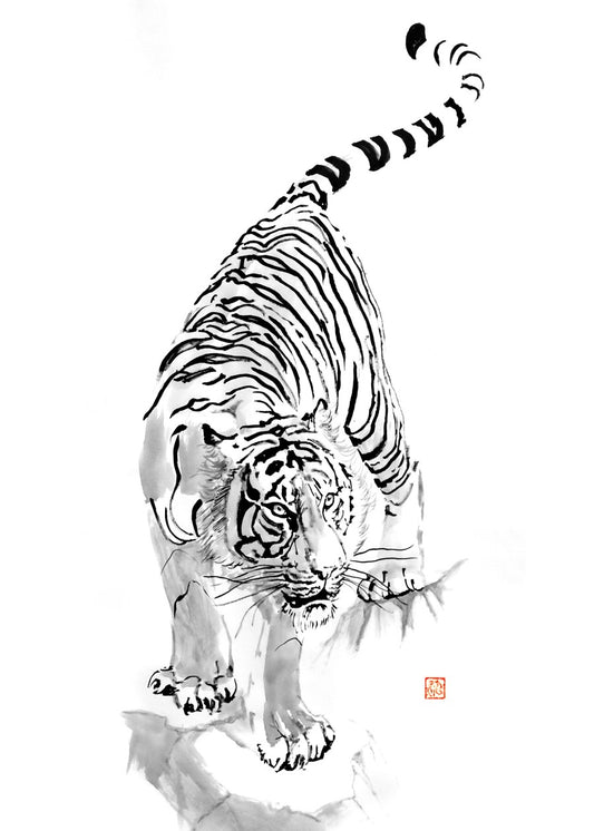 Tiger kakemono