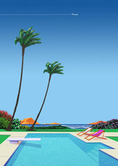 Texas USA, pool — City Pop art