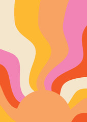 Rising Retro Sun