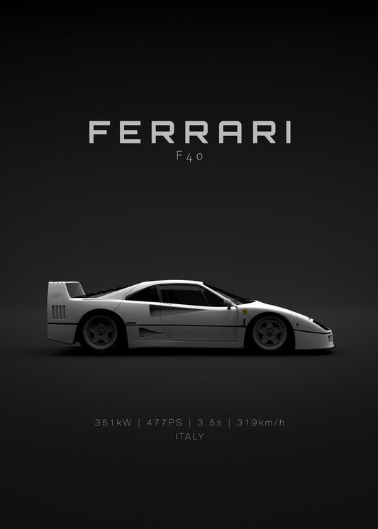 Ferrari F40 1992 - White