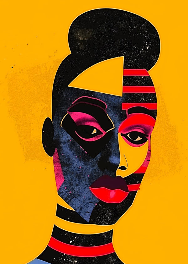 Vibrant Abstract Portrait