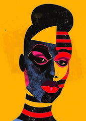 Vibrant Abstract Portrait
