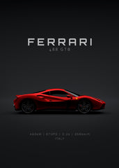 Ferrari 488 GTB 2016 - Red