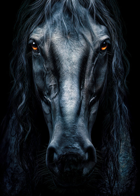 Black Horse Portrait