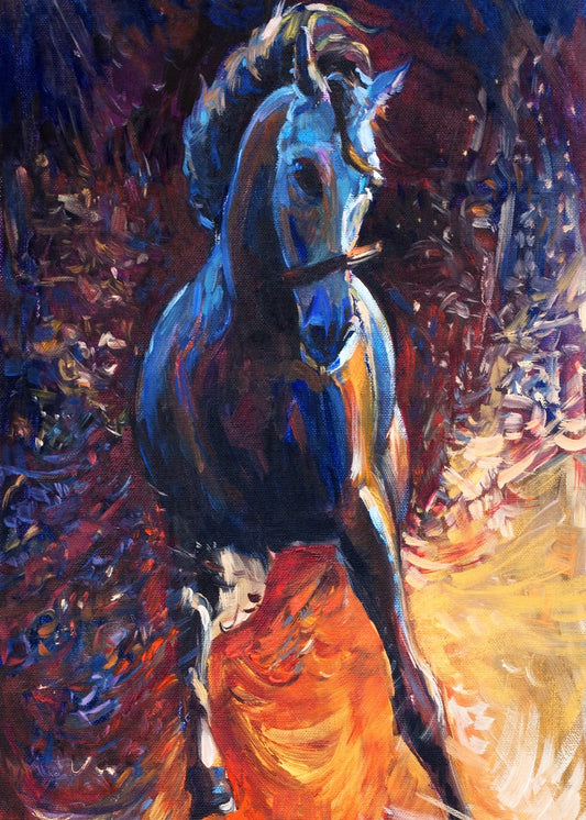 A galloping horse