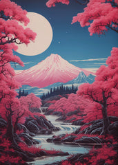 Mount Fuji Pink Embrace