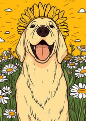 Happy Daisy Retriever