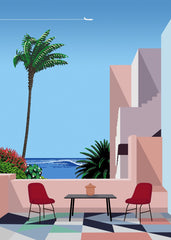 Cancun, Mexico — City Pop art