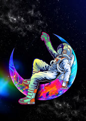 Psychedelic Crescent Moon