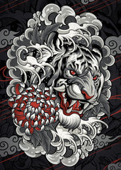 Japanese Style Tiger Art 
