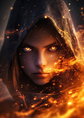 Hood and Flare Of A Woman's Eyes