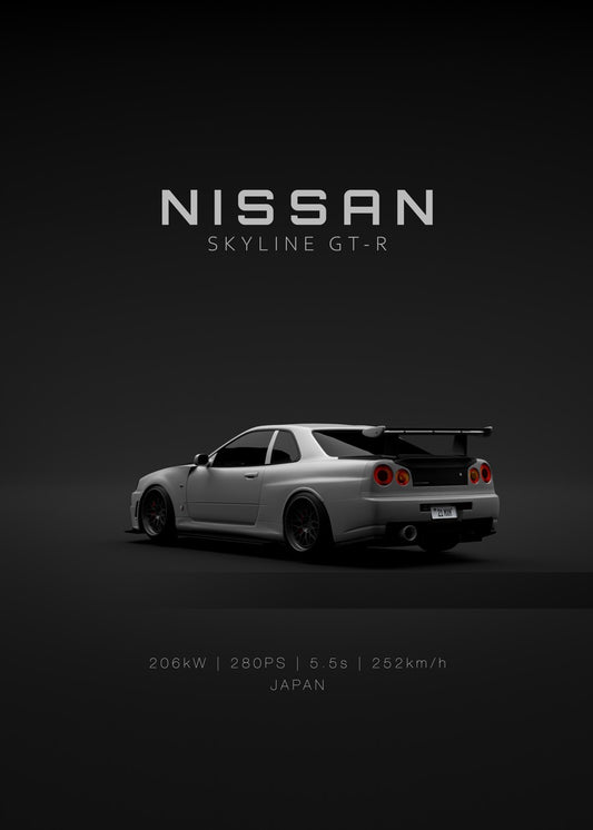Nissan Skyline GT-R R34 - Back