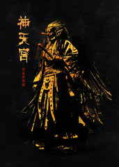 Dark sumi e Tengu