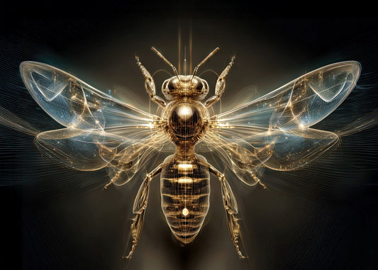 Glistening Golden Bee