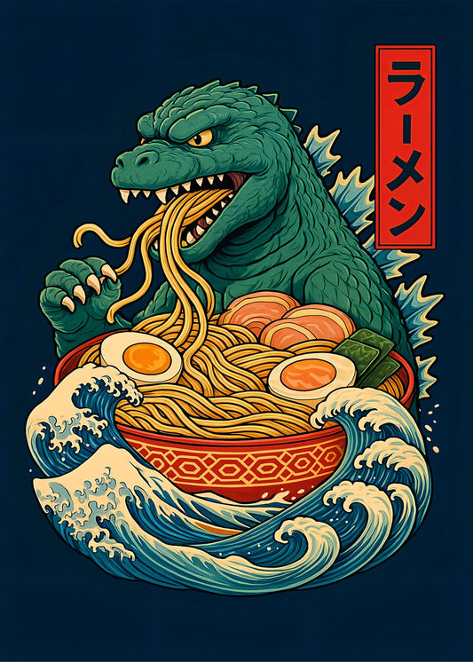 Ramen Godzilla Japanese
