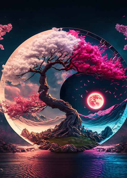Night and Morning Yin and Yang
