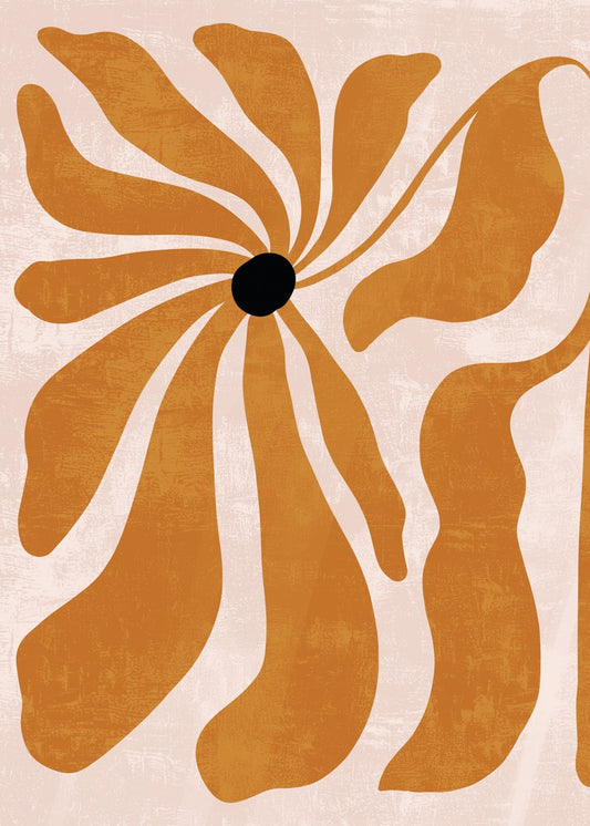 Tangerine Swirl Flower