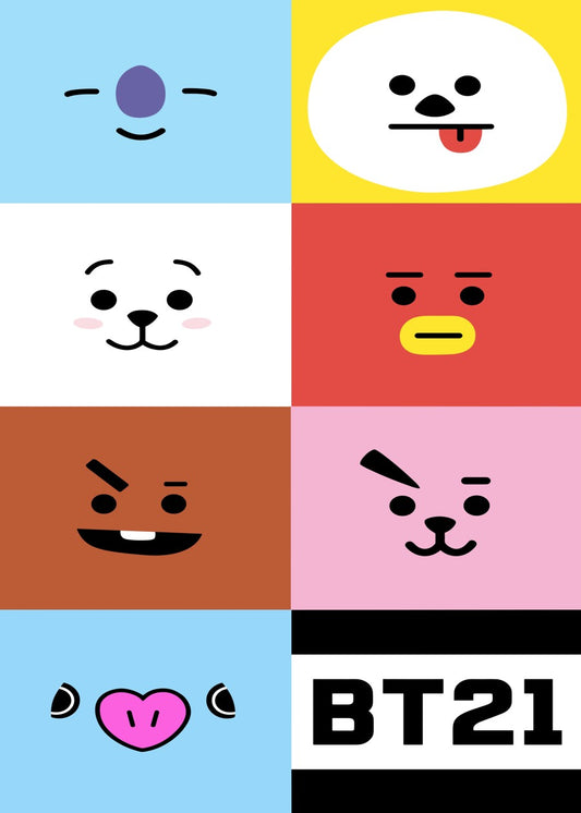BT21 Characters Grid