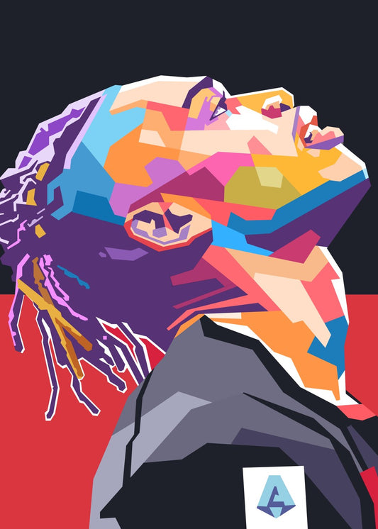 Rafael Leao pop art portrait