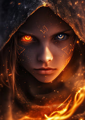 Glowing Inside A Woman's Eye