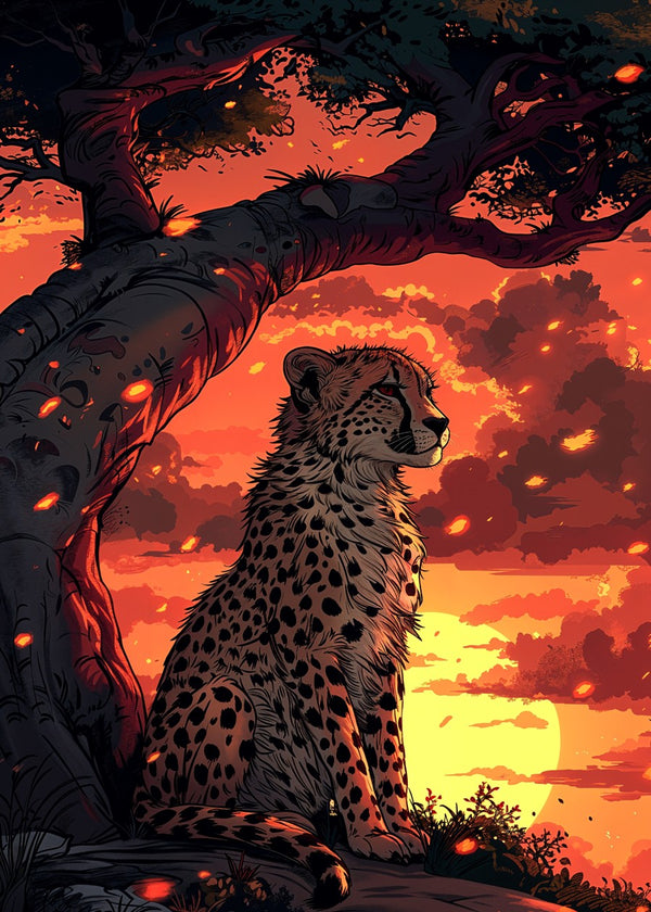 Cheetah at Dusk