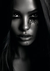 Pretty Lady in Black Ink