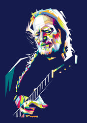 Willie Nelson playing guitar