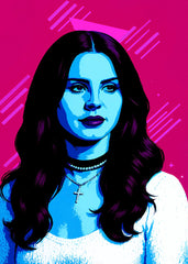 Lana Del Rey Pop Art Portrait