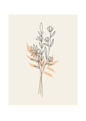 Soft Botanical Line Art 